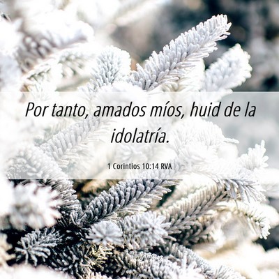 Picture 06 - 1 Corintios 10:14 RVA - Por tanto, amados míos, huid de la - Bible Verse Picture