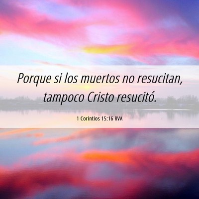 Picture 06 - 1 Corintios 15:16 RVA - Porque si los muertos no resucitan, tampoco - Bible Verse Picture