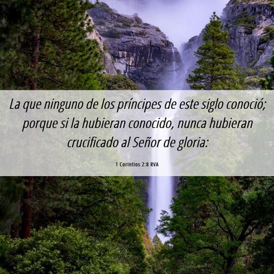 Picture 06 - 1 Corintios 2:8 RVA - La que ninguno de los príncipes de este siglo - Bible Verse Picture