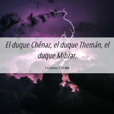 Picture 06 - 1 Crónicas 1:53 RVA - El duque Chênaz, el duque Themán, el duque - Bible Verse Picture