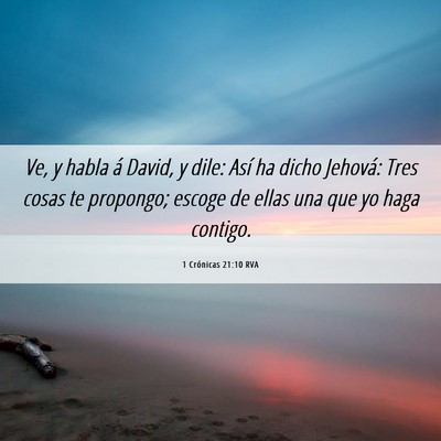 Picture 06 - 1 Crónicas 21:10 RVA - Ve, y habla á David, y dile: Así ha dicho - Bible Verse Picture