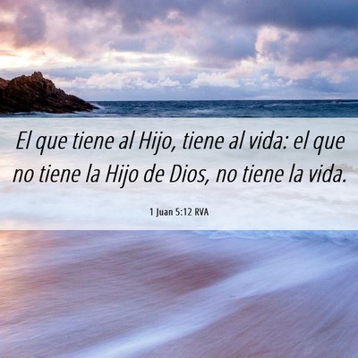 Picture 06 - 1 Juan 5:12 RVA - El que tiene al Hijo, tiene al vida: el que no - Bible Verse Picture