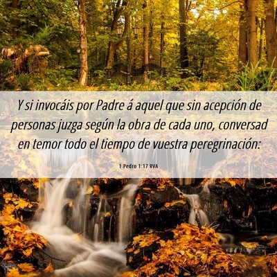 Picture 06 - 1 Pedro 1:17 RVA - Y si invocáis por Padre á aquel que sin - Bible Verse Picture