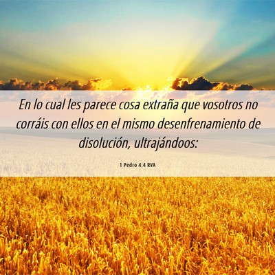 Picture 06 - 1 Pedro 4:4 RVA - En lo cual les parece cosa extraña que vosotros - Bible Verse Picture