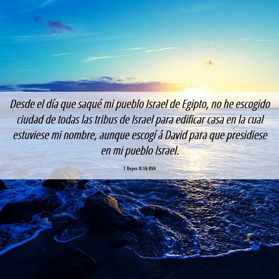 Picture 06 - 1 Reyes 8:16 RVA - Desde el día que saqué mi pueblo Israel de - Bible Verse Picture