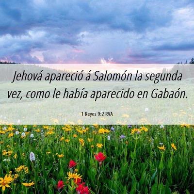 Picture 06 - 1 Reyes 9:2 RVA - Jehová apareció á Salomón la segunda vez, - Bible Verse Picture