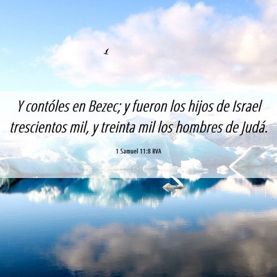 Picture 06 - 1 Samuel 11:8 RVA - Y contóles en Bezec; y fueron los hijos de - Bible Verse Picture