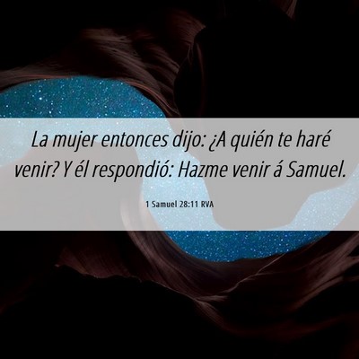 Picture 06 - 1 Samuel 28:11 RVA - La mujer entonces dijo: ¿A quién te haré - Bible Verse Picture