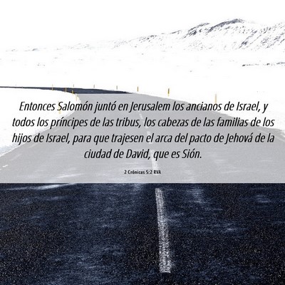 Picture 06 - 2 Crónicas 5:2 RVA - Entonces Salomón juntó en Jerusalem los - Bible Verse Picture