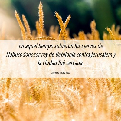 Picture 06 - 2 Reyes 24:10 RVA - En aquel tiempo subieron los siervos de - Bible Verse Picture