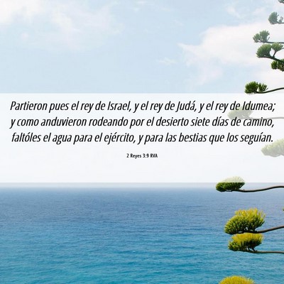 Picture 06 - 2 Reyes 3:9 RVA - Partieron pues el rey de Israel, y el rey de - Bible Verse Picture