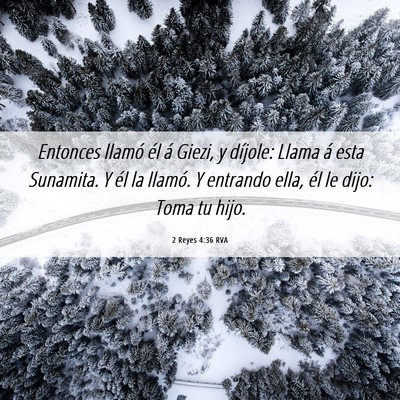 Picture 06 - 2 Reyes 4:36 RVA - Entonces llamó él á Giezi, y díjole: Llama á - Bible Verse Picture