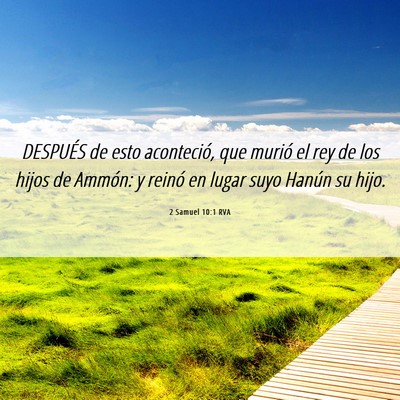 Picture 06 - 2 Samuel 10:1 RVA - DESPUÉS de esto aconteció, que murió el rey de - Bible Verse Picture