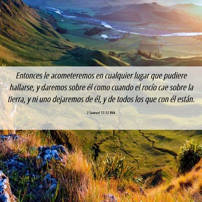 Picture 06 - 2 Samuel 17:12 RVA - Entonces le acometeremos en cualquier lugar que - Bible Verse Picture