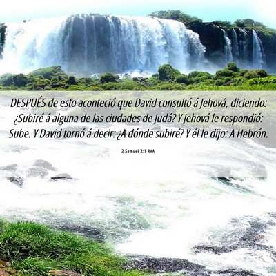Picture 06 - 2 Samuel 2:1 RVA - DESPUÉS de esto aconteció que David consultó - Bible Verse Picture
