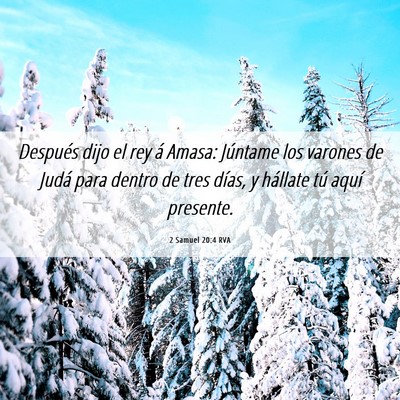 Picture 06 - 2 Samuel 20:4 RVA - Después dijo el rey á Amasa: Júntame los - Bible Verse Picture