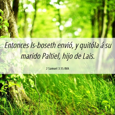 Picture 06 - 2 Samuel 3:15 RVA - Entonces Is-boseth envió, y quitóla á su - Bible Verse Picture