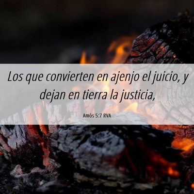 Picture 06 - Amós 5:7 RVA - Los que convierten en ajenjo el juicio, y dejan - Bible Verse Picture