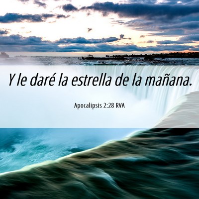 Picture 06 - Apocalipsis 2:28 RVA - Y le daré la estrella de la - Bible Verse Picture