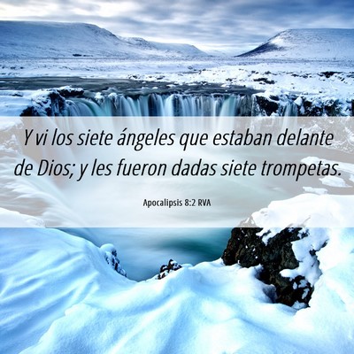 Picture 06 - Apocalipsis 8:2 RVA - Y vi los siete ángeles que estaban delante de - Bible Verse Picture