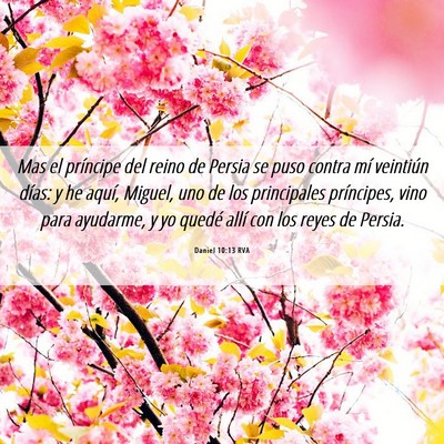 Picture 06 - Daniel 10:13 RVA - Mas el príncipe del reino de Persia se puso - Bible Verse Picture
