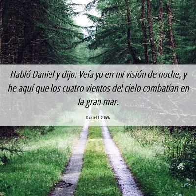Picture 06 - Daniel 7:2 RVA - Habló Daniel y dijo: Veía yo en mi visión de - Bible Verse Picture
