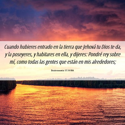 Picture 06 - Deuteronomio 17:14 RVA - Cuando hubieres entrado en la tierra que Jehová - Bible Verse Picture
