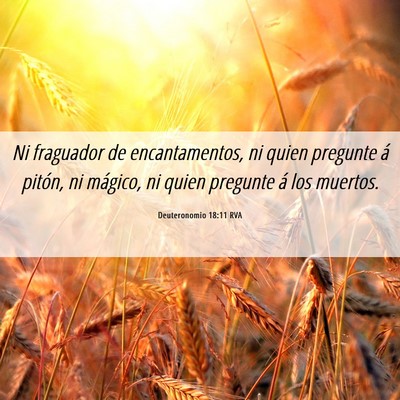 Picture 06 - Deuteronomio 18:11 RVA - Ni fraguador de encantamentos, ni quien pregunte - Bible Verse Picture