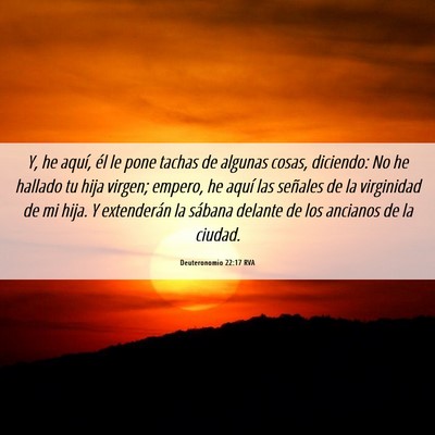 Picture 06 - Deuteronomio 22:17 RVA - Y, he aquí, él le pone tachas de algunas cosas, - Bible Verse Picture
