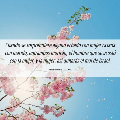 Picture 06 - Deuteronomio 22:22 RVA - Cuando se sorprendiere alguno echado con mujer - Bible Verse Picture