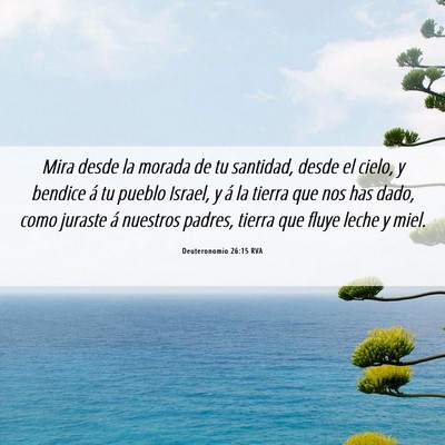Picture 06 - Deuteronomio 26:15 RVA - Mira desde la morada de tu santidad, desde el - Bible Verse Picture