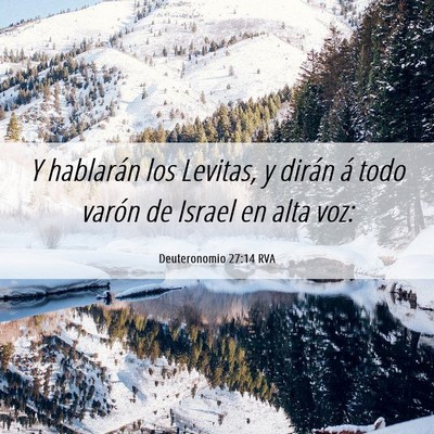 Picture 06 - Deuteronomio 27:14 RVA - Y hablarán los Levitas, y dirán á todo varón - Bible Verse Picture