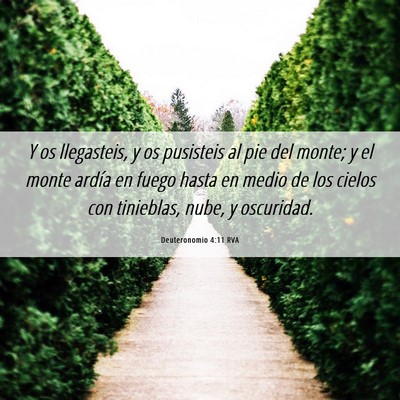 Picture 06 - Deuteronomio 4:11 RVA - Y os llegasteis, y os pusisteis al pie del monte; - Bible Verse Picture