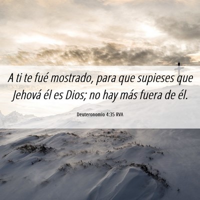 Picture 06 - Deuteronomio 4:35 RVA - A ti te fué mostrado, para que supieses que - Bible Verse Picture
