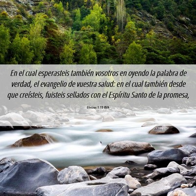 Picture 06 - Efesios 1:13 RVA - En el cual esperasteis también vosotros en - Bible Verse Picture