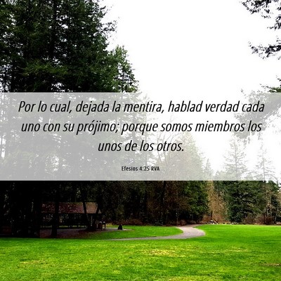 Picture 06 - Efesios 4:25 RVA - Por lo cual, dejada la mentira, hablad verdad - Bible Verse Picture