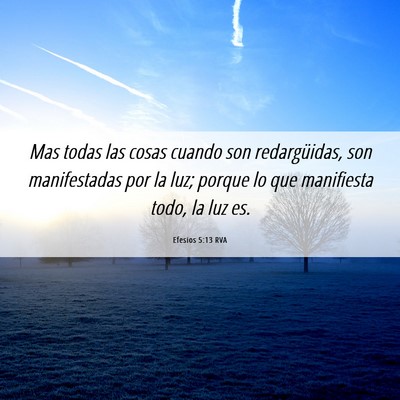 Picture 06 - Efesios 5:13 RVA - Mas todas las cosas cuando son redargüidas, son - Bible Verse Picture