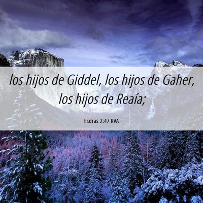 Picture 06 - Esdras 2:47 RVA - los hijos de Giddel, los hijos de Gaher, los - Bible Verse Picture