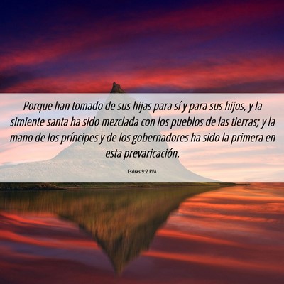 Picture 06 - Esdras 9:2 RVA - Porque han tomado de sus hijas para sí y para - Bible Verse Picture
