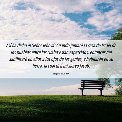 Picture 06 - Ezequiel 28:25 RVA - Así ha dicho el Señor Jehová: Cuando juntaré - Bible Verse Picture