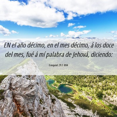 Picture 06 - Ezequiel 29:1 RVA - EN el año décimo, en el mes décimo, á los - Bible Verse Picture