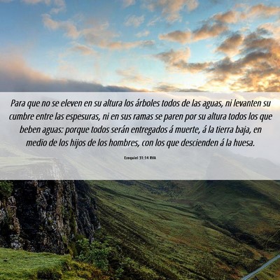 Picture 06 - Ezequiel 31:14 RVA - Para que no se eleven en su altura los árboles - Bible Verse Picture