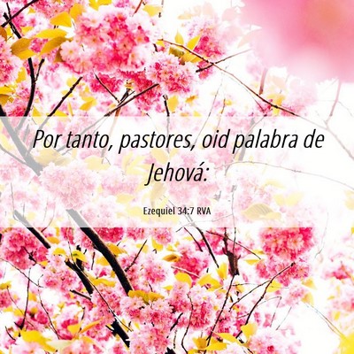 Picture 06 - Ezequiel 34:7 RVA - Por tanto, pastores, oid palabra de - Bible Verse Picture