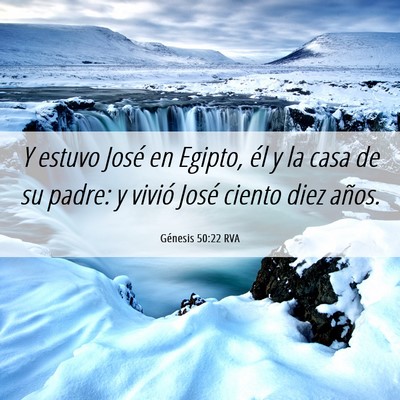 Picture 06 - Génesis 50:22 RVA - Y estuvo José en Egipto, él y la casa de su - Bible Verse Picture