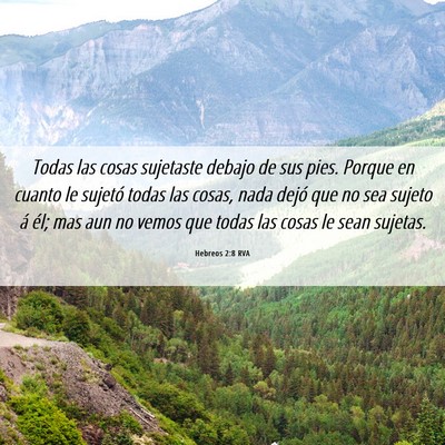 Picture 06 - Hebreos 2:8 RVA - Todas las cosas sujetaste debajo de sus pies. - Bible Verse Picture