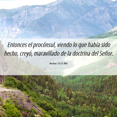 Picture 06 - Hechos 13:12 RVA - Entonces el procónsul, viendo lo que había sido - Bible Verse Picture