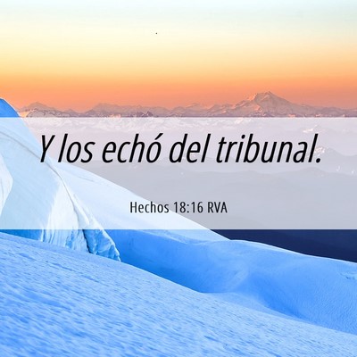 Picture 06 - Hechos 18:16 RVA - Y los echó del - Bible Verse Picture