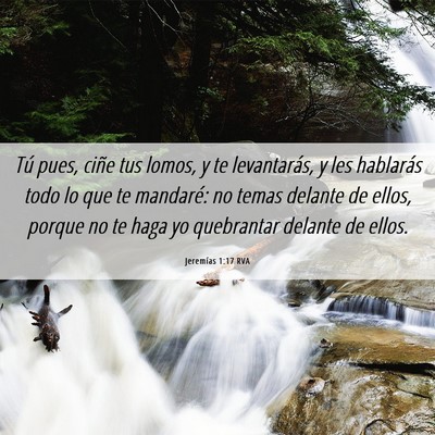 Picture 06 - Jeremías 1:17 RVA - Tú pues, ciñe tus lomos, y te levantarás, y - Bible Verse Picture
