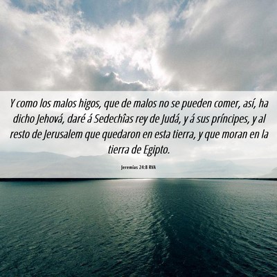 Picture 06 - Jeremías 24:8 RVA - Y como los malos higos, que de malos no se pueden - Bible Verse Picture