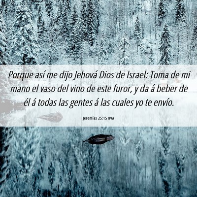Picture 06 - Jeremías 25:15 RVA - Porque así me dijo Jehová Dios de Israel: Toma - Bible Verse Picture